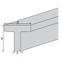 Aluminium T-profile EN-AW 6060 (AlMgSi0,5) 100x60x5 mm extruded T66 factory length 6m thumbnail
