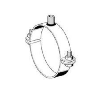 SIKLA 1.4571 Rohrschelle d= 86-90mm Stabil D-3G V4A 3" Einpunktbefestigung M16AG/M12IG 162649